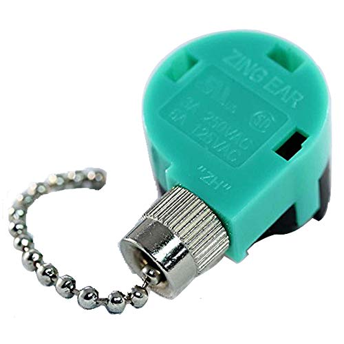 Zing Ear ZE-268S6 & ZE-208S6 Switch 3 Speed Pull Chain Control (Nickel)