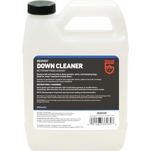 GEAR AID Revivex Down Cleaner for Washing and Restoring Loft in Puffer Jackets, Vests, Blankets,...