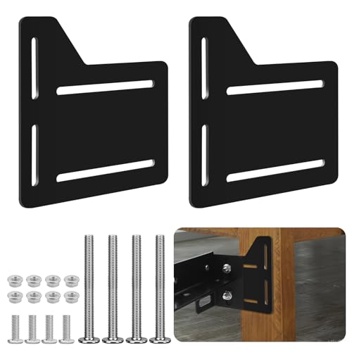 2Pcs Queen Bed Modification Plate, Headboard Attachment Kit, Heavy Duty Bed Modification Plate...