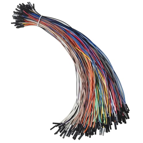 GTIWUNG 100 Piezas 1 Pine Jumper Wire Cable de Puente 30cm Hembra a Hembra de Cable para Arduino, 1P Puente para Placas Prototipo para Breadboard Raspberry Pi