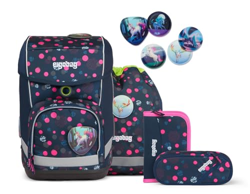 ergobag cubo Set ergonomischer Schulrucksack, Set 5-teilig