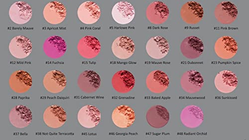 Pure Zivaª Radiant Orchid Purple Lavender Violet Princess Pink Vegan Blush Pressed Cheek Color Powder, Talc & Paraben Free, No Animal Testing & Cruelty Free #TOP2