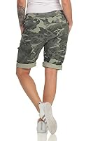 MATY FASHION Damen Bermuda Kurze Hose Shorts für den Strand Sweatpants Sommerhose 44 (34-40, Camo) – Ansicht 4