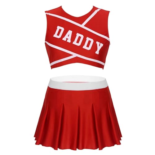 Ensemble uniforme de pom-pom girl confortable en taille L pour éviter les frottements