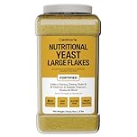 Coolinario Large Fortified Nutritional Yeast Flakes - 1 Gal (1.5 lbs) Savory Cheese Flavor for Vegan Cooking | Rich in B-Vitamins, Protein & Fiber | Ideal for Pasta, Popcorn & Sauces | Gluten-Free
