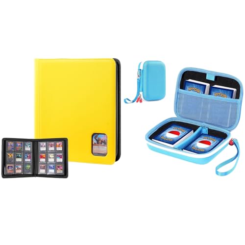 ProCase Card Binder with Clear Window for Trading Cards Bundle with Collectible Trading Card Case