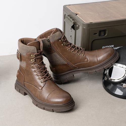 Jousen Mens Combat Dress Boots