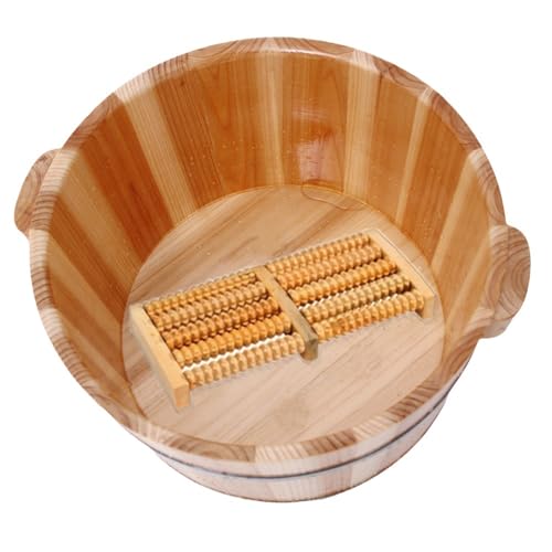 Bañera de Pies de Madera Maciza de Cedro miniatura 1