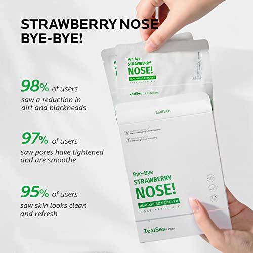 Zealsea New Blackhead Strips Kit, Nose Strips For Blackhead Remover,Deep Cleaning Pore Strips By Gently Dissolve And Export Blackheads Reject Physical Tearing Pore Enlargement #TOP5