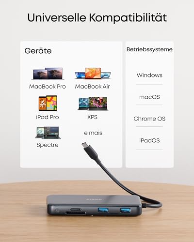 Anker 555 USB-C Docking Hub (8-in-1) PowerExpand Adapter, 4K 60Hz HDMI – Ansicht 6