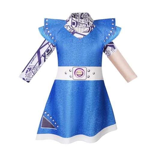 Zombies 3 Disfraz de Alien Addison para niños y niñas, trajes de película para fiestas de 3 a 12 años