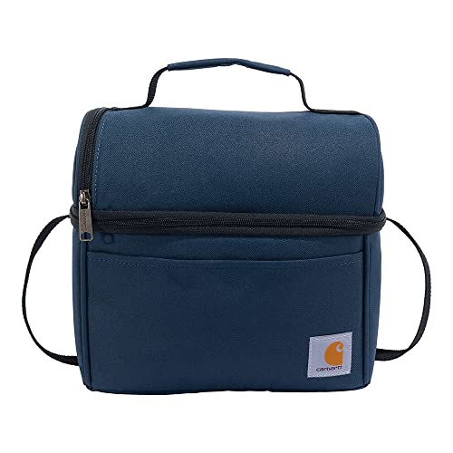 Image of Carhartt Gear B0000304 Insulated 12 Can 2 Compartment Lunch Cooler - One Size Fits All - Navy