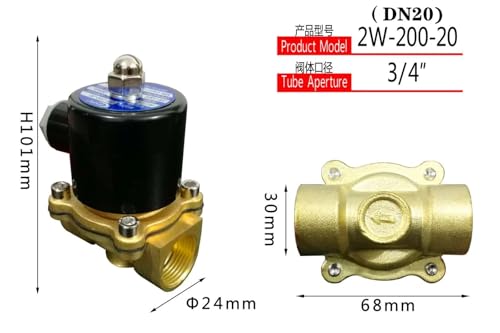 Électrovanne en aluminium 220V G1/2 pour contrôle des fluides - 4