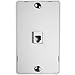 Mediabridge Wall Mount with Telephone Jack (1-Port) (White)
