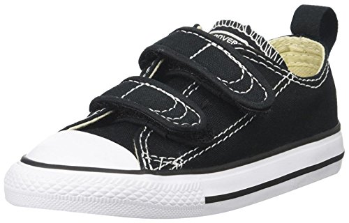 Converse Boys' Chuck Taylor All Star 2V Low Top Sneaker, Black, 10 M US Toddler