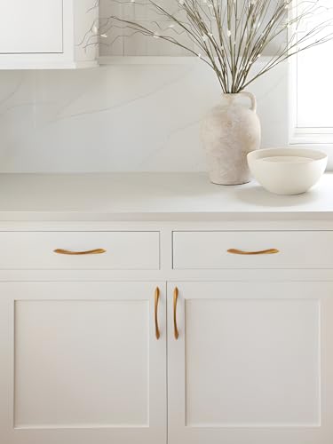 Image of 2 Pack Antique Brass Cabinet Pulls 5 Inch Arch Twisted Handles Drawer Kitchen Cupboard Bathroom Dresser Cabinet Hardware Zinc Alloy