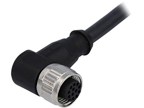 Cordon M12 12 PIN femelle code A étanche 5m HART DeviceNet pour bus CANopen