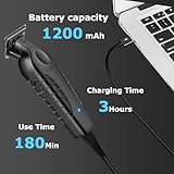 Kemei 2299 Professional Hair Trimmer for Men Electric Hair Clippers Zero Gapped T Blade Beard Trimmers Barber Hair Cuttings Kit Cordless Gift for Men - Image 4