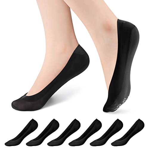 Women No Show Shoe Socks - Non Slip Invisible Boat Socks Low Cut Tight