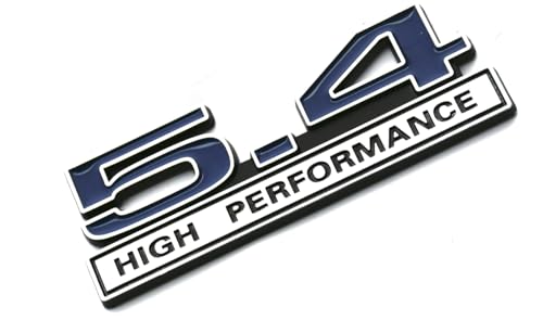 Image of 2pcs 5.4L Liter High Performance Badge V6 Engine Emblems Badge 3D Decals Stickers Cars Trucks (Chrome Blue)