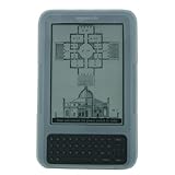 iShoppingdeals - Clear White Silicone Skin Case Cover for Amazon Kindle Keyboard 3G+WiFi