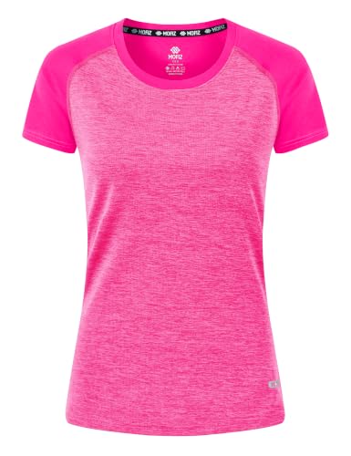 Image of MoFiz Women's Short Sleeve UPF 50+ Sun Protection Sports T-Shirt Quick Dry Running Workout Athletic Tee Top