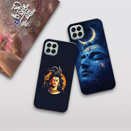 Image of COLORflow Back Cover Compatible with Samsung Galaxy A22 5G | Shiv Ji, Mahadev, Bholenath, God Customized Back Cover Compatible with Samsung Galaxy A22 5G
