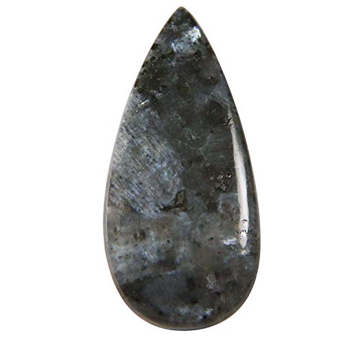 Cabochon Larvikite poire naturelle 34.15 carats, la solution pour des bijoux sans défaut de taille