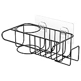 【2 Arbeitsmodus】Sie können es auf einer glatten Oberfläche installieren oder an Waschbecken, Schranktüren und Schubladen aufhängen. Selbstklebende Haken sind enthalten.Der Nanokleber hat eine extrastarke Haftung und ist wasserdicht