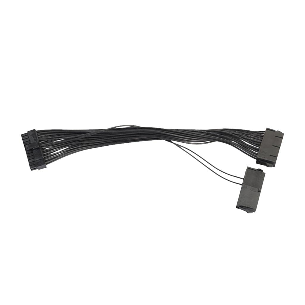 ATORSE® Power Supply Splitter, Dual Psu Power Adapter Cable 24 Pin (20+4Pin) Dual Psu Atx 30Cm Power Supply Extend Line For Computer Mining