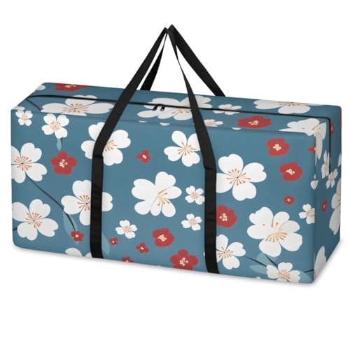 Shoblo Heavy Duty Storage Bags for Clothes Moving Supplies Packing Bags for Moving Traveling Print Small Flower