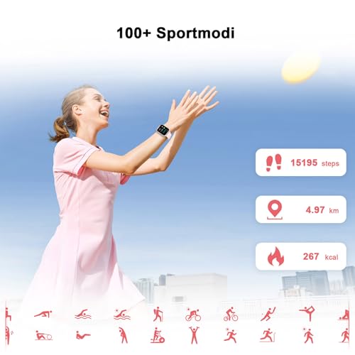 Blackview-Smartwatch-Damen-185-Fitnessuhr-mit-Tatigen-und-Annehmen-von-Anrufen-Sportuhr-mit-100-Sportmodi-Schrittzahler-Schlafmonitor-Herzfrequenz-Smart-Watch-Fitness-Tracker-fur-Android-iOS