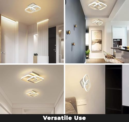 Image of PANCA 22W Modern Ceiling LED Light with Remote Control 3 Color Mode LED Acrylic Minimalism Square Ceiling Lamps for Hall Living Room Office Bedroom False Ceiling Lights