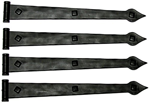 Decorative Carriage House Garage Door Hardware Kit - Hinges - Magnet Mount