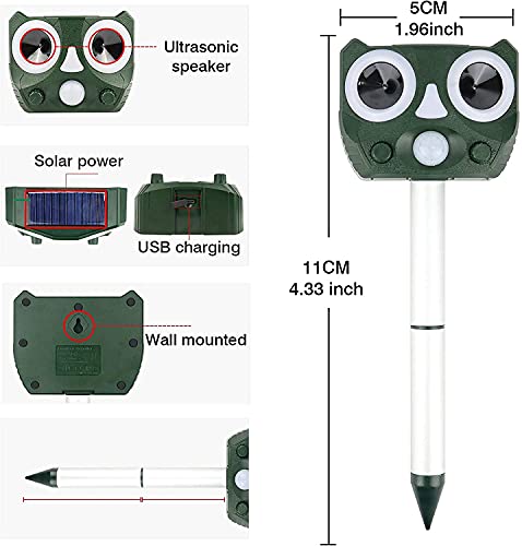 Ultrasonic Cat Repeller for Garden, Solar Animal Repellent, Ultrasonic Repellent, Cat Repellent, Dog Repellent, Marten Repellent, Ultrasonic Repellent, Cat Repeller - Image 4