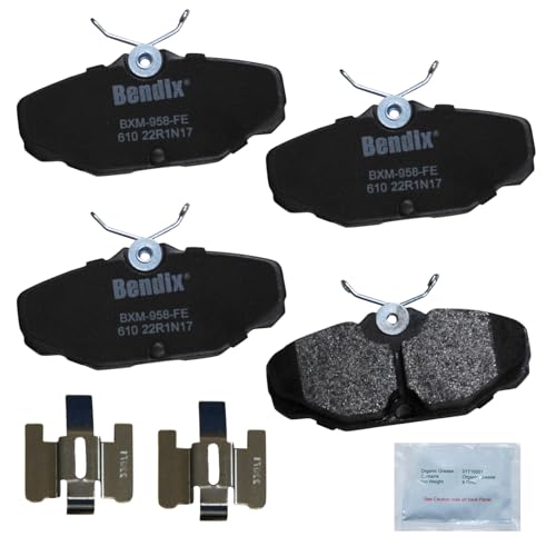 Image of Bendix Priority1 CFM610 Semi-Metallic Rear Brake Pads for Ford Sable 2001-1994, Taurus 2005-1993, Lincoln Continental 2002-1993, Mercury Sable 2005-1993