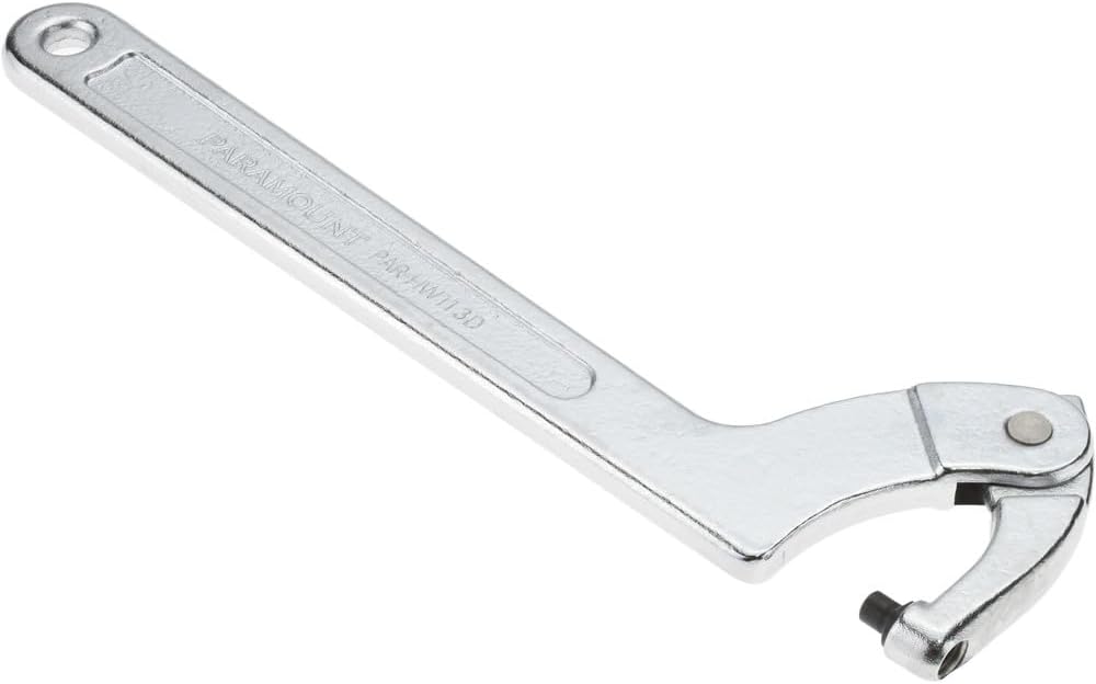 Paramount Adjustable Pin Spanner Wrench: 1/4" Pin, 2" to 4-3/4" Capacity