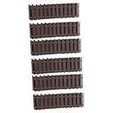 Yardwe 3er-set Elegantes Zubehör: Miniaturzaun Aus Holz Zaunornament Mini-zaundekor Zaunzubehör Für Den Garten 2 Stück X 3