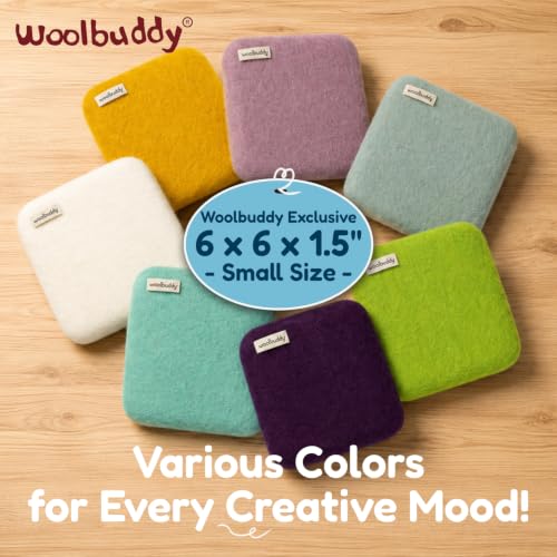 Image of Woolbuddy Needle Felting 100% Woolen Mat (Light green)