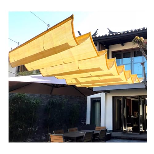 Voile d'ombrage rétractable haut de gamme en toile imperméable pour terrasse - 2