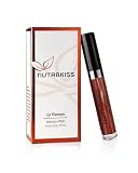 Nutrakiss Lip Plumper 'Chestnut', rossetto naturale con niacina (vitamina B3), rossetto liquido per labbra piene, prodotto in Germania, 5 ml