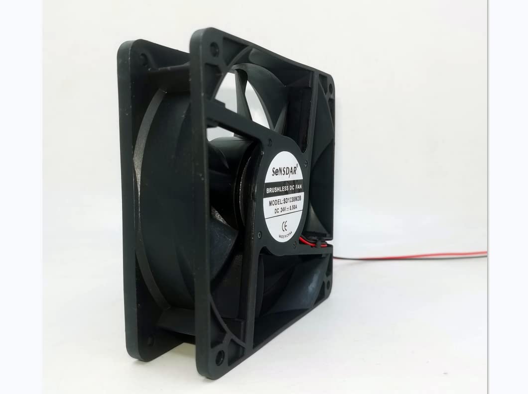 SD1238M2B SENSDAR 12038 24V 0.50A 12CM 2-Wire Cooling Fan