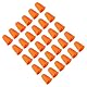 PATIKIL Gummifingerspitzen, 30er-Pack Silikon-Daumen-Fingerschutz-Fingerspitzenabdeckungen Schutzpolster Fingerhüte für Büro, Zählen, Nähen, Orange L Größe