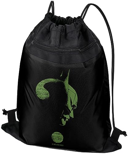 LOGOVISION The Riddler's Question Mark Drawstring Backpack Sports Bag Sackpack 17