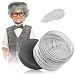 MOFAJANG Temporary Hair Color Wax Sliver Grey Hairstyle Cream 4.23 oz Hair Pomades Natural Hairstyle for Kids Men Women Party Cosplay Date (Sliver Grey)