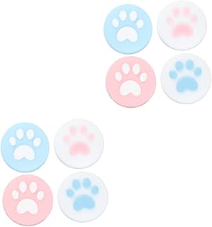 Amosfun Tampas do Controlador 8 Peças Interruptor De Botão Tampa Do Botão De Aderência Do Joystick Garra De Gato Controlador De Aderência Do Polegar Tampa Do Polegar Tampa Do Botão