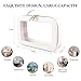 YAASHEEN Clear Makeup Bag Clear Cosmetic Bag Large Toiletry Bag With Zipper Double Sided Travel Makeup Bag For Women Waterproof Clear Toiletry Bag (Medium) White