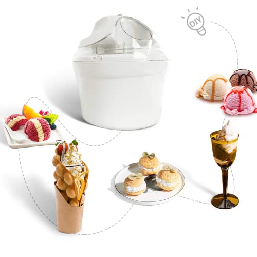 Leogreen - Elektrische Eismaschine 1,4 l Eismaschine Eismaschine für Eiscreme, Sorbet und Joghurt, BPA-frei, einfach zu… – Bild 6