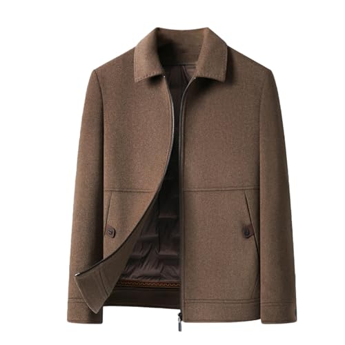 Veste en tweed et cachemire homme manteau hiver en duvet