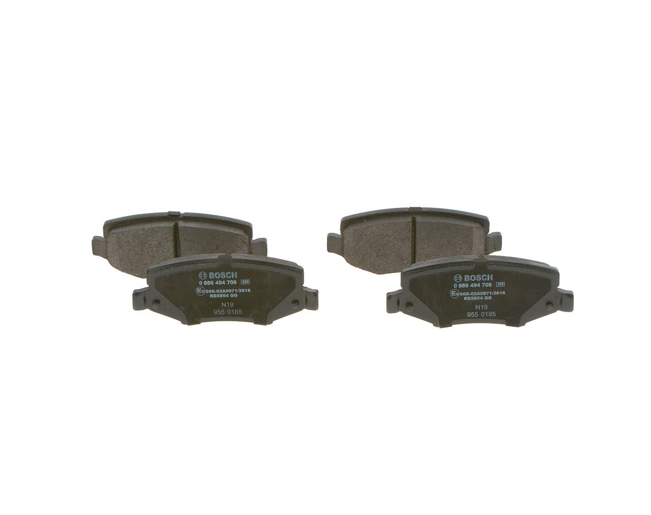 BOSCH Bremsbelagsatz, Scheibenbremse 0986494706